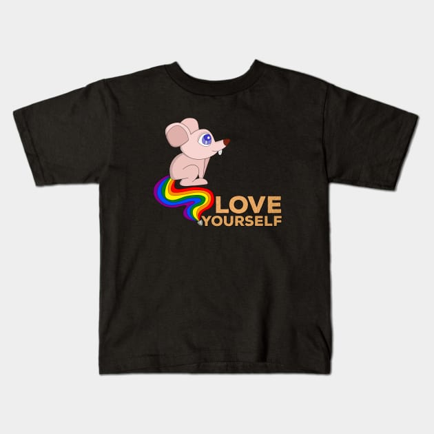 Love Yourself Kids T-Shirt by DiegoCarvalho